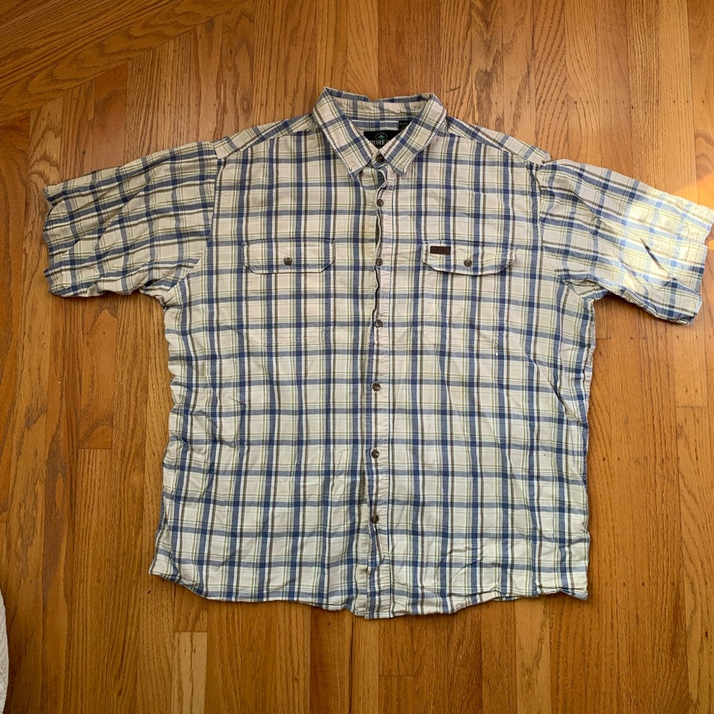 Men’s Red Head Blue & Cream Plaid Flannel